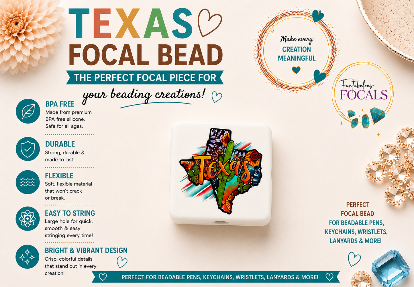Texas Focal Bead