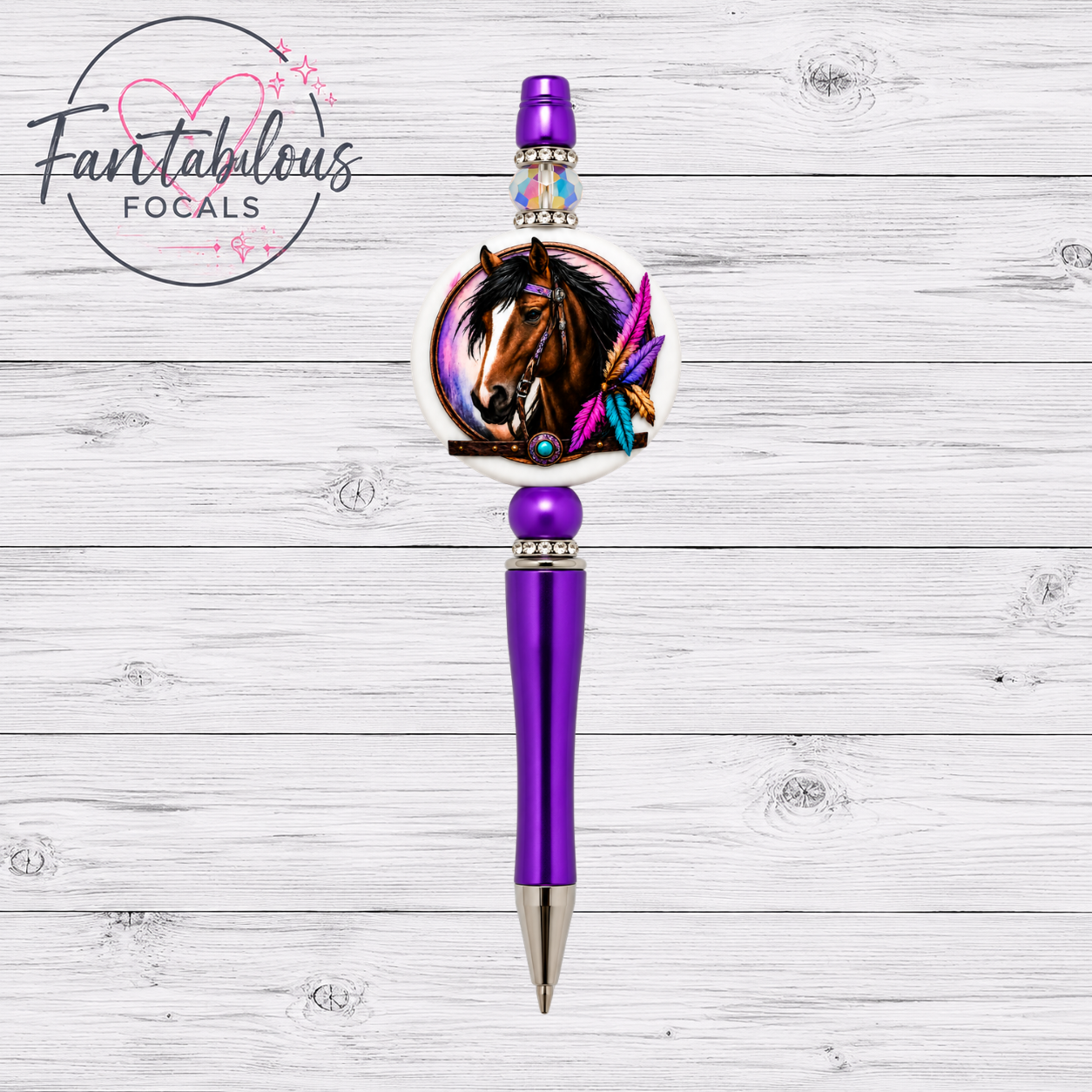 Horse Silicone Focal Bead