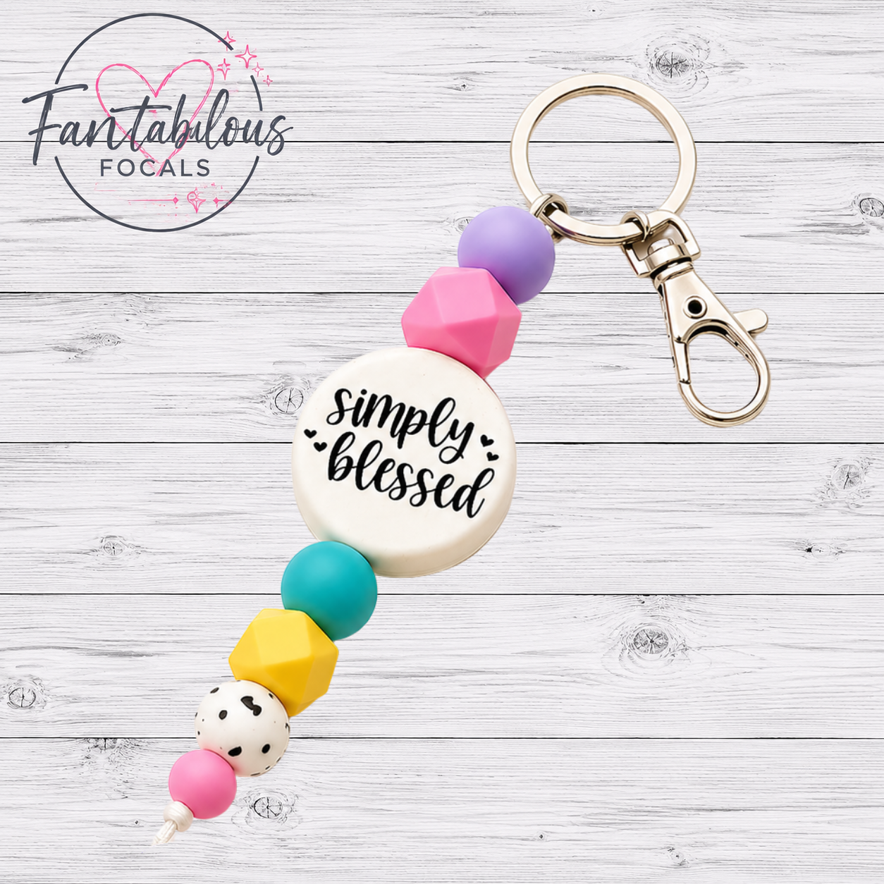 Simply Blessed Focal Bead
