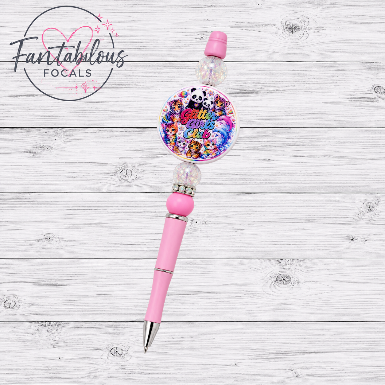 Glitter Girls Club Silicone Focal Bead