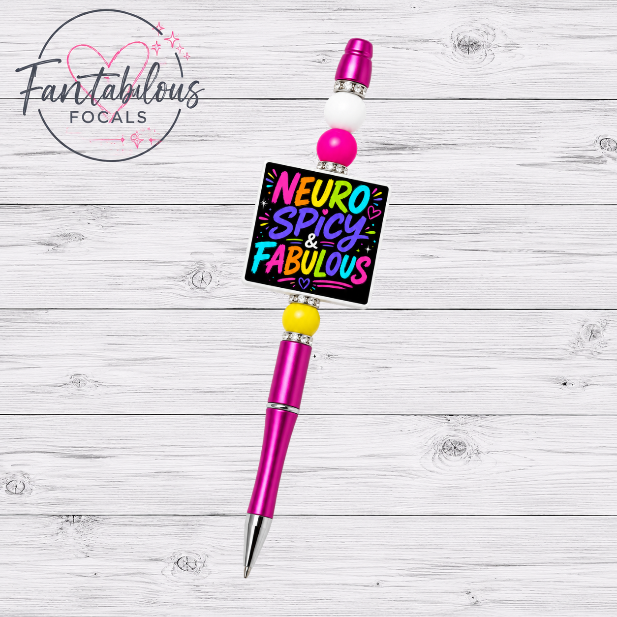 Neuro Spicy & Fabulous Silicone Focal Bead