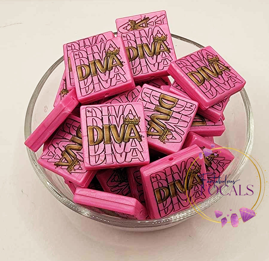 30mm “DIVA” Custom Silicone Focal Bead