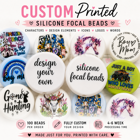 Custom Silicone Focal beads