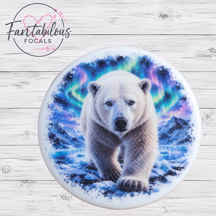 Polar Bear Silicone Focal Bead