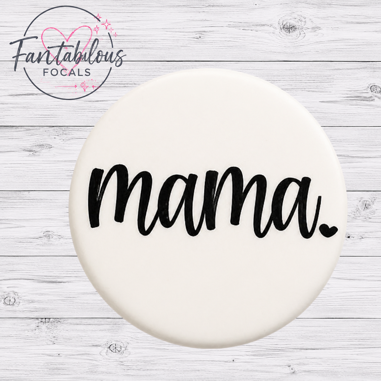 30MM Mama Silicone Focal Bead