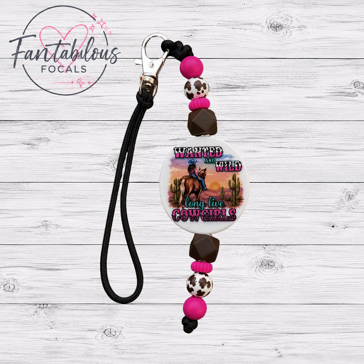 Long Live Cowgirls Silicone Focal Bead