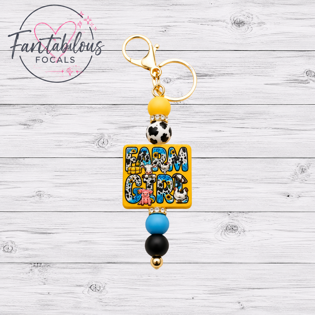 Farm Girl Focal Bead