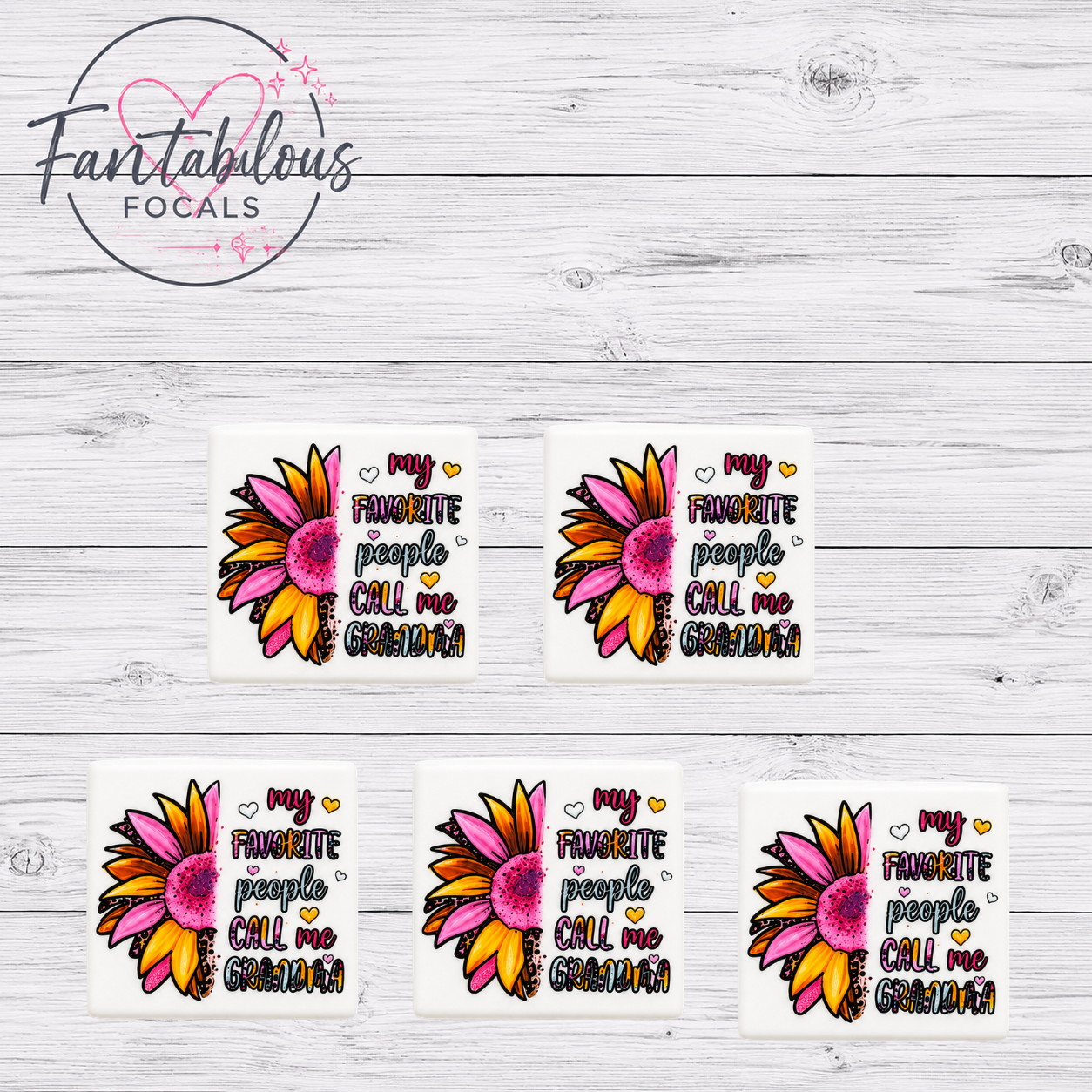 Grandma Sunflower Focal Bead