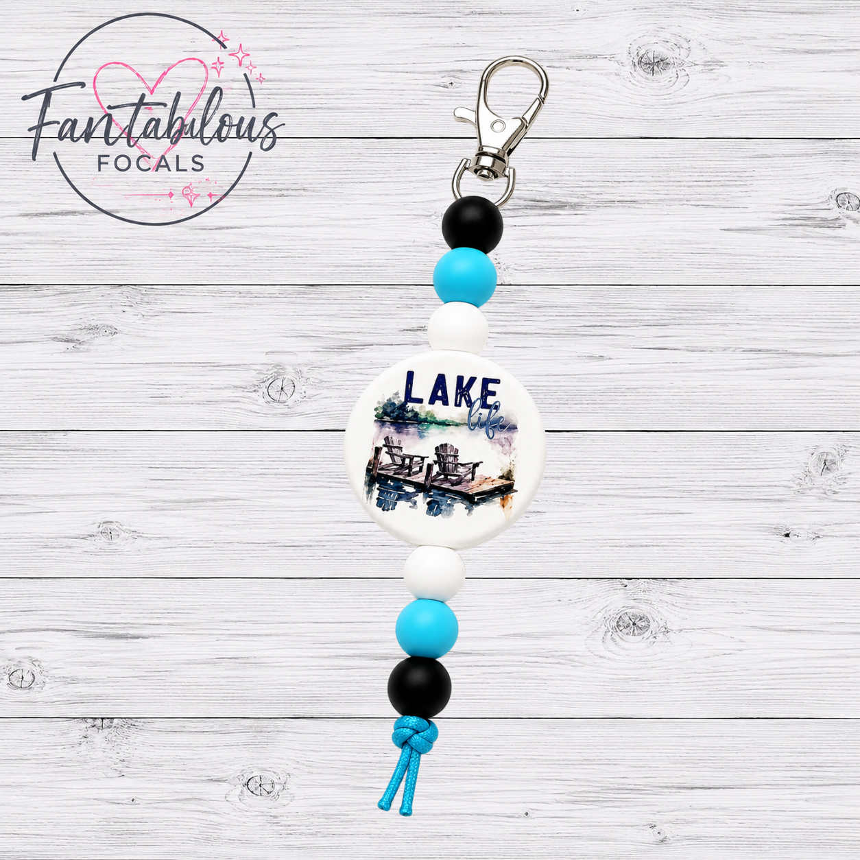 30MM Lake Life Silicone Focal Bead