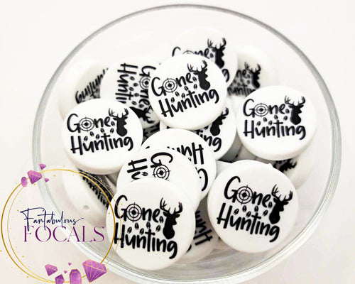 30mm “Gone Hunting” Custom Exclusive Silicone Focal Bead