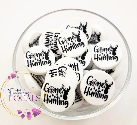 30mm “Gone Hunting” Custom Exclusive Silicone Focal Bead