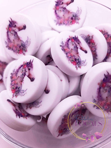 30mm “Floral Horse” Custom Exclusive Silicone Focal Bead