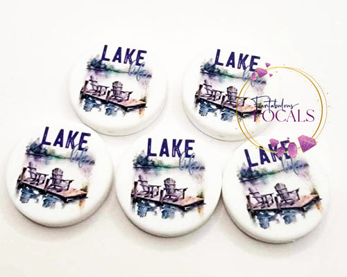 30mm “Lake Life” Custom Exclusive Silicone Focal Bead