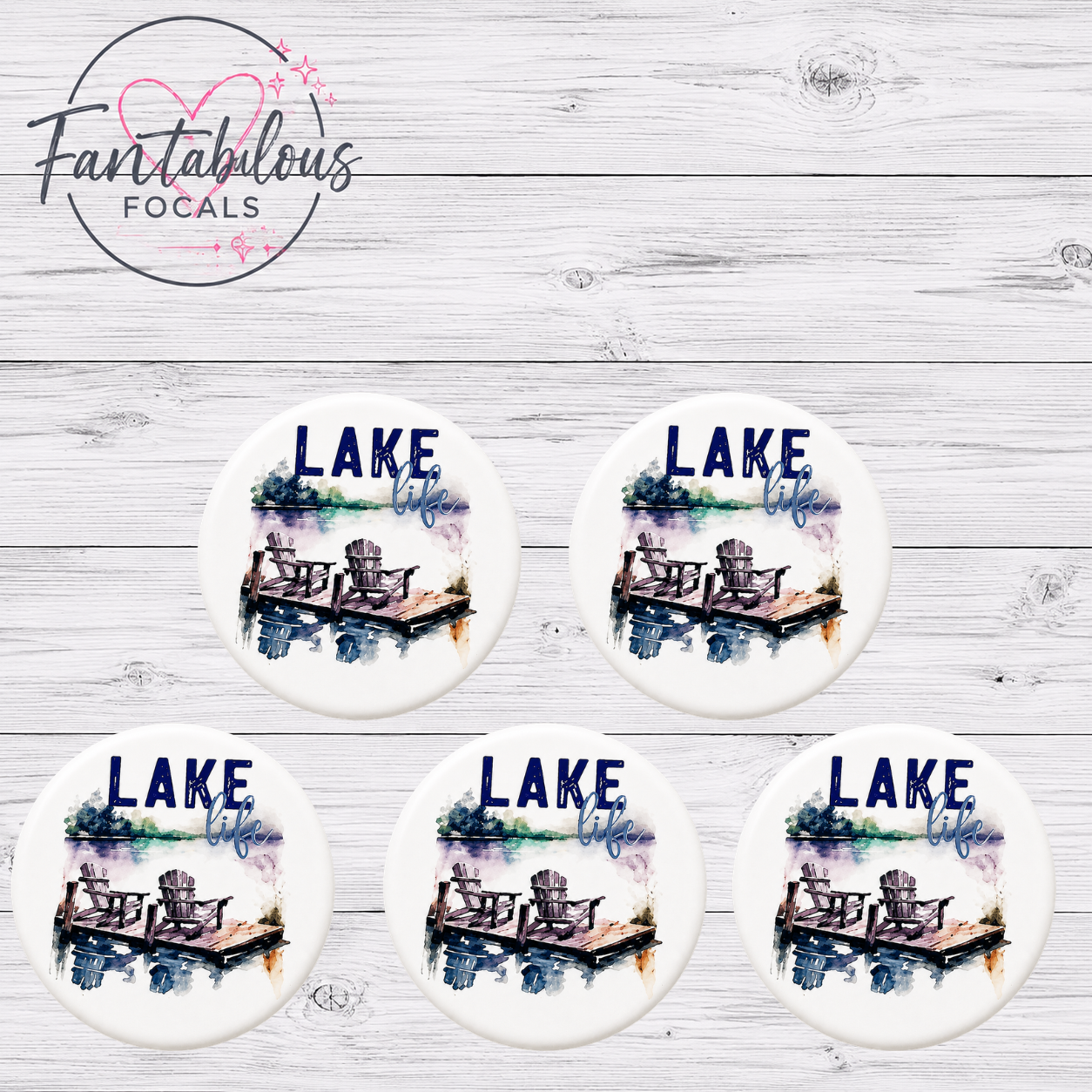 30MM Lake Life Silicone Focal Bead