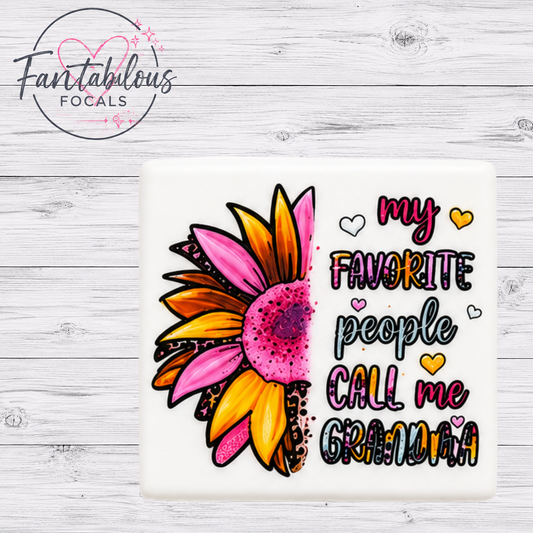 Grandma Sunflower Focal Bead