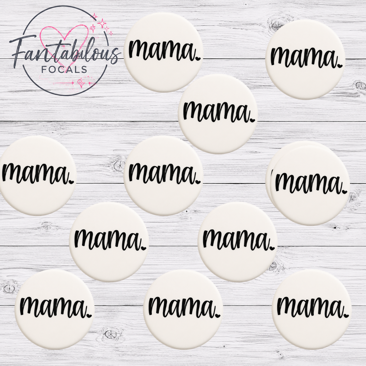 30MM Mama Silicone Focal Bead