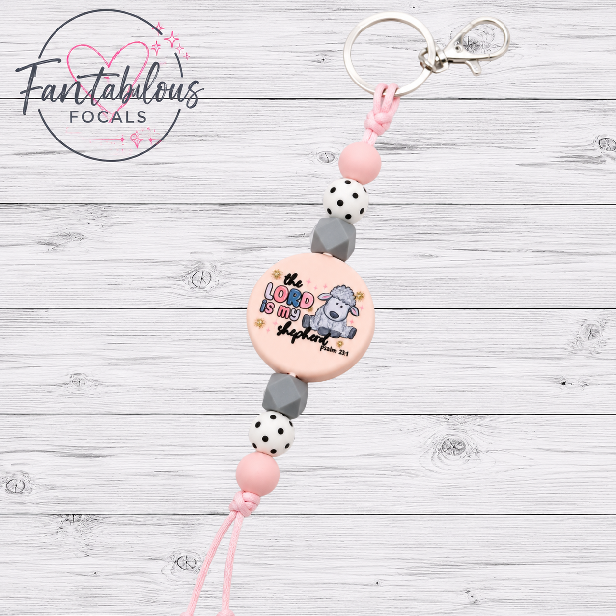 The Lord is My Shepherd Focal Bead