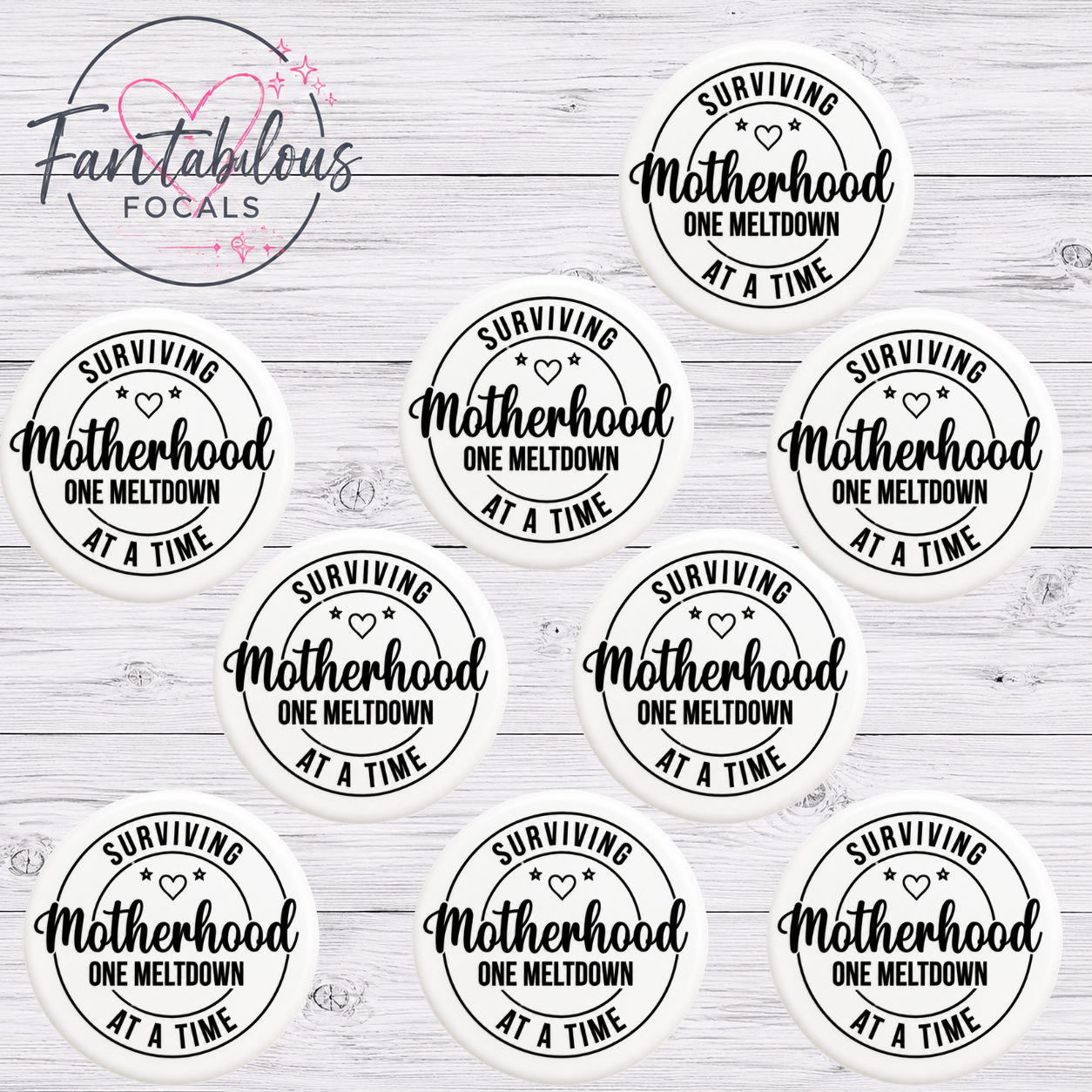 Surviving Motherhood One Meltdown At A Time Focal Bead