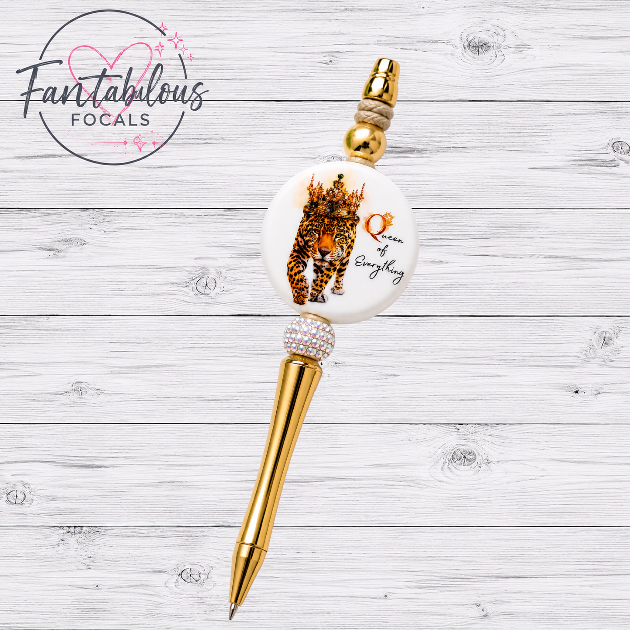 Queen of Everything Leopard Focal Bead