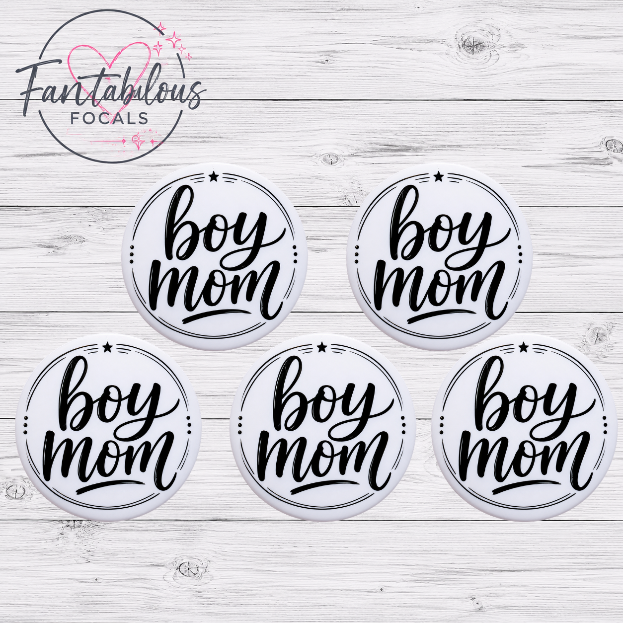 Boy Mom Focal Bead