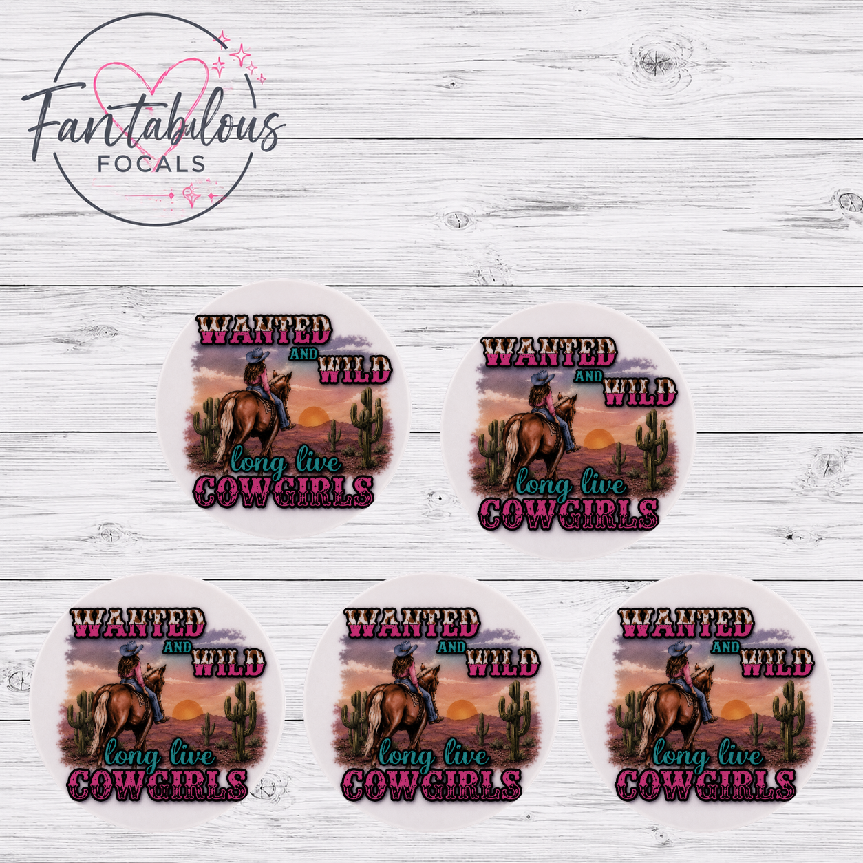 Long Live Cowgirls Silicone Focal Bead
