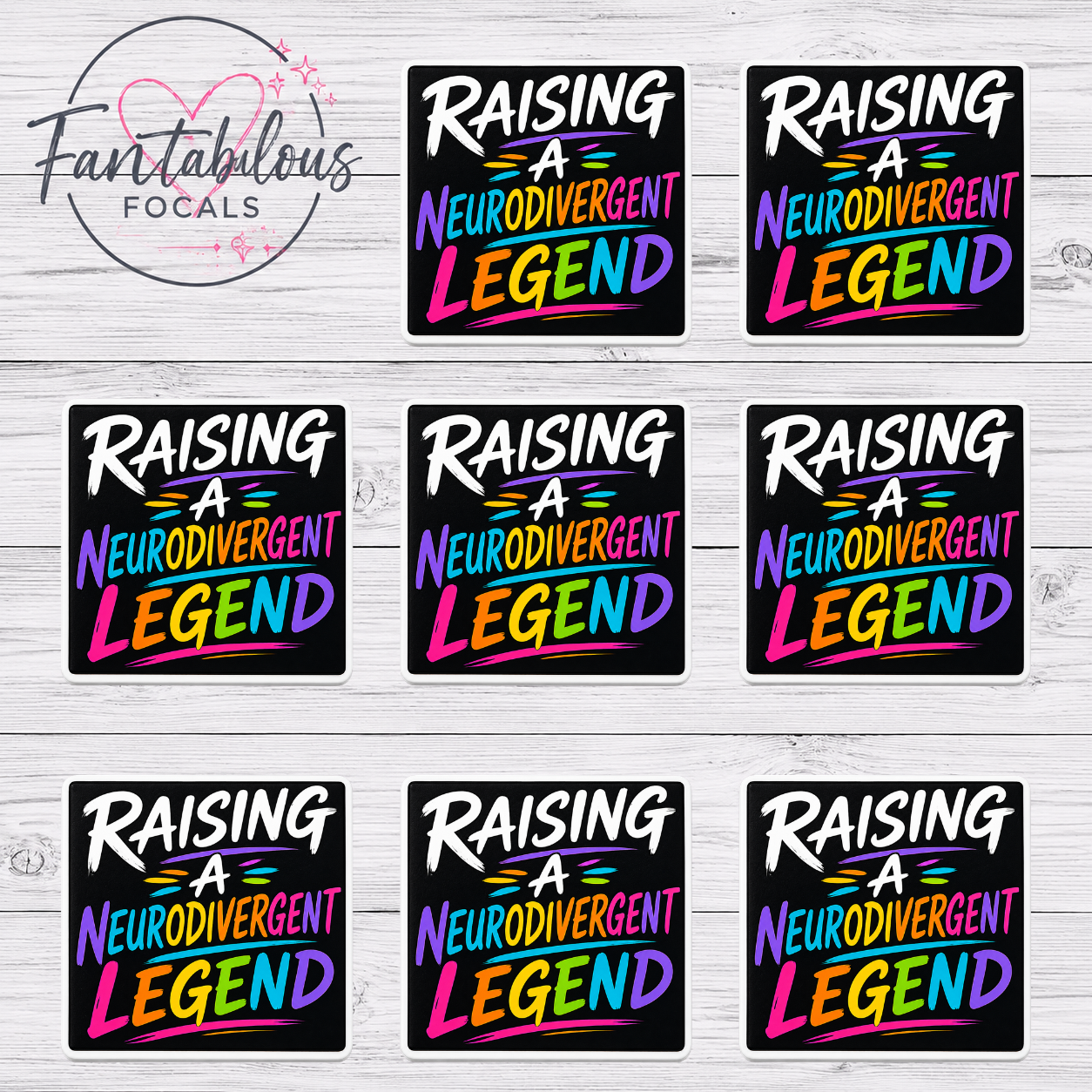 Raising A Neurodivergent Legend Silicone Focal Bead