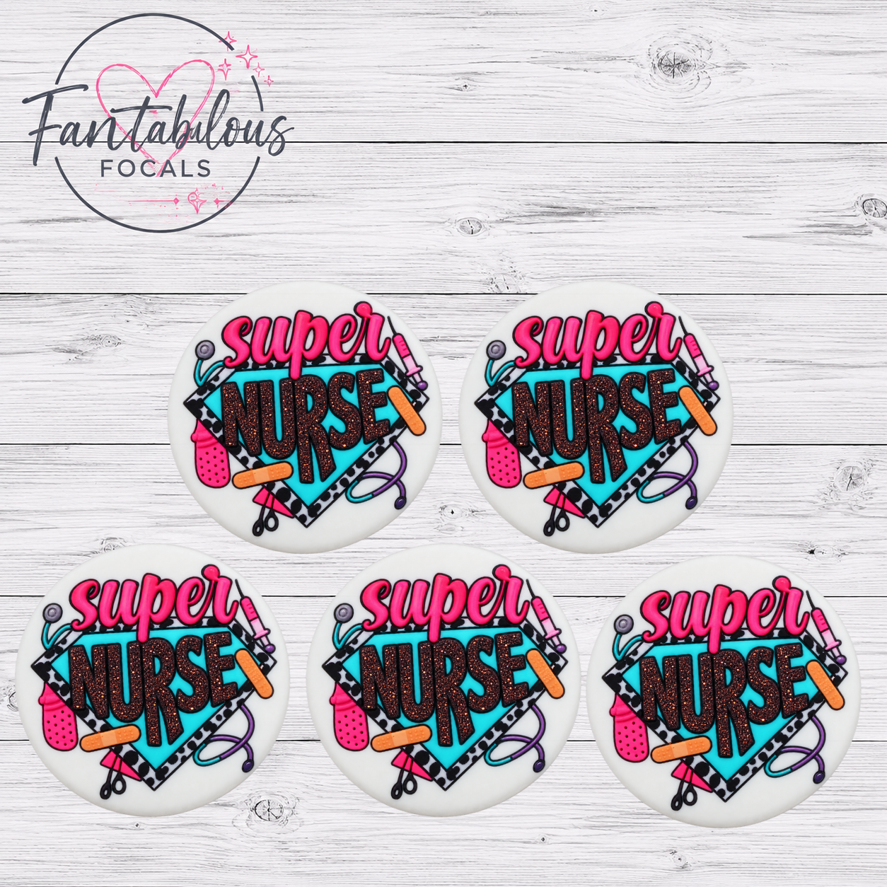 30mm Super Nurse Silicone Focal Bead