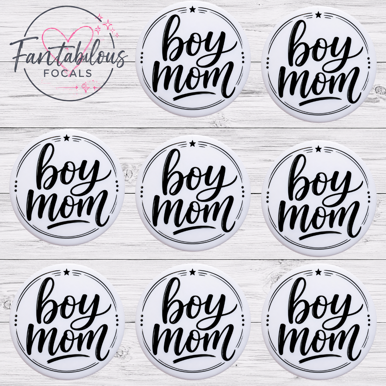 Boy Mom Focal Bead