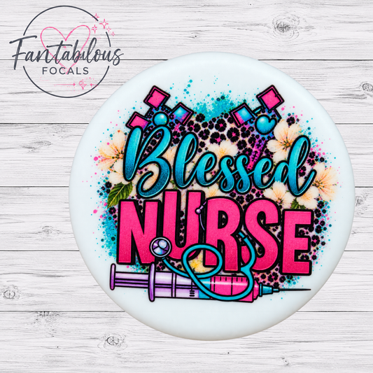 Blessed Nurse Silicone Focal Bead