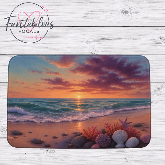 Beach Sunset Silicone Focal Bead