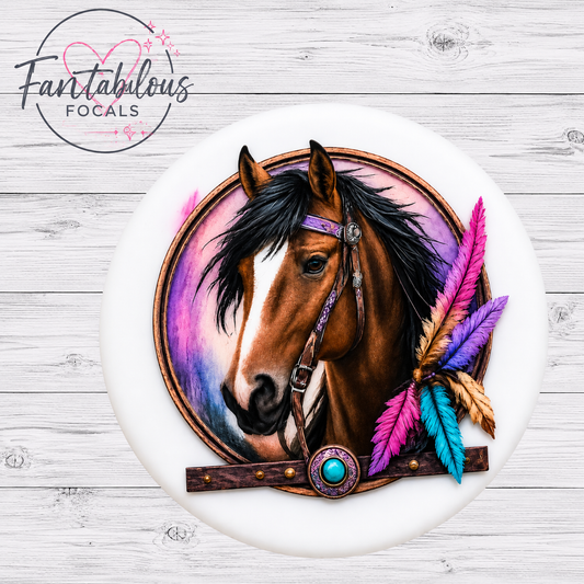 Horse Silicone Focal Bead