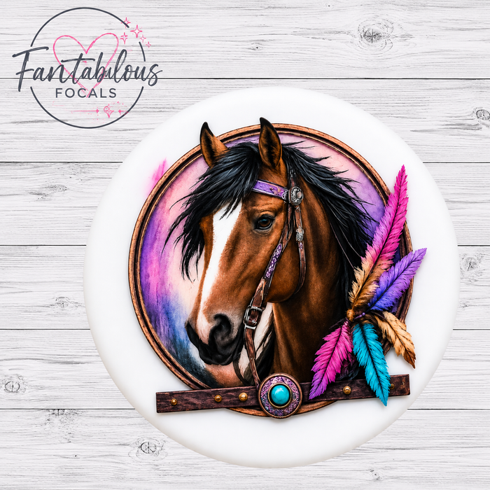 Horse Silicone Focal Bead