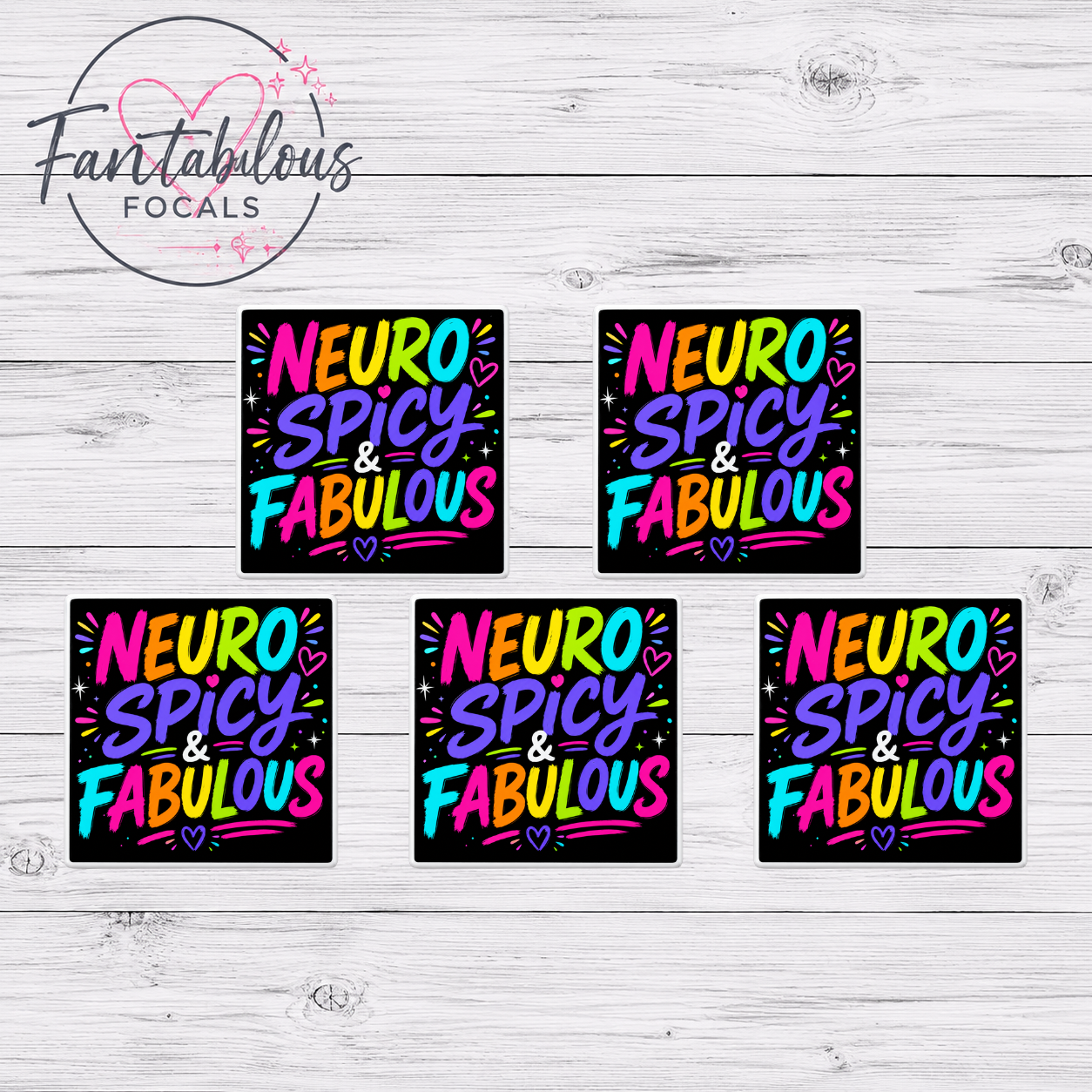 Neuro Spicy & Fabulous Silicone Focal Bead