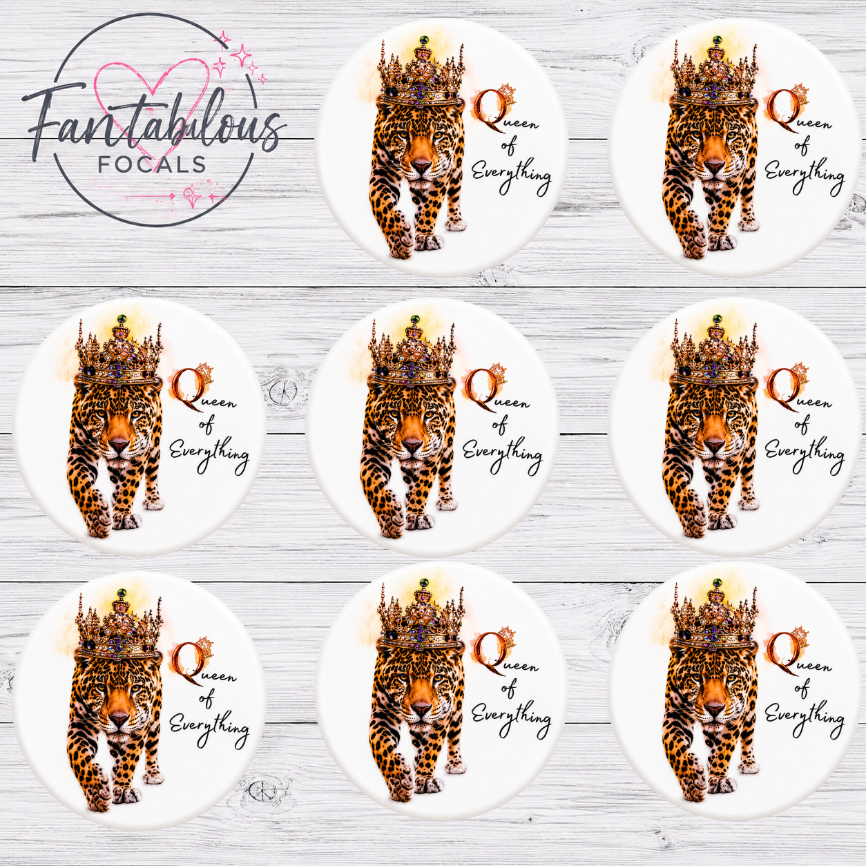 Queen of Everything Leopard Focal Bead