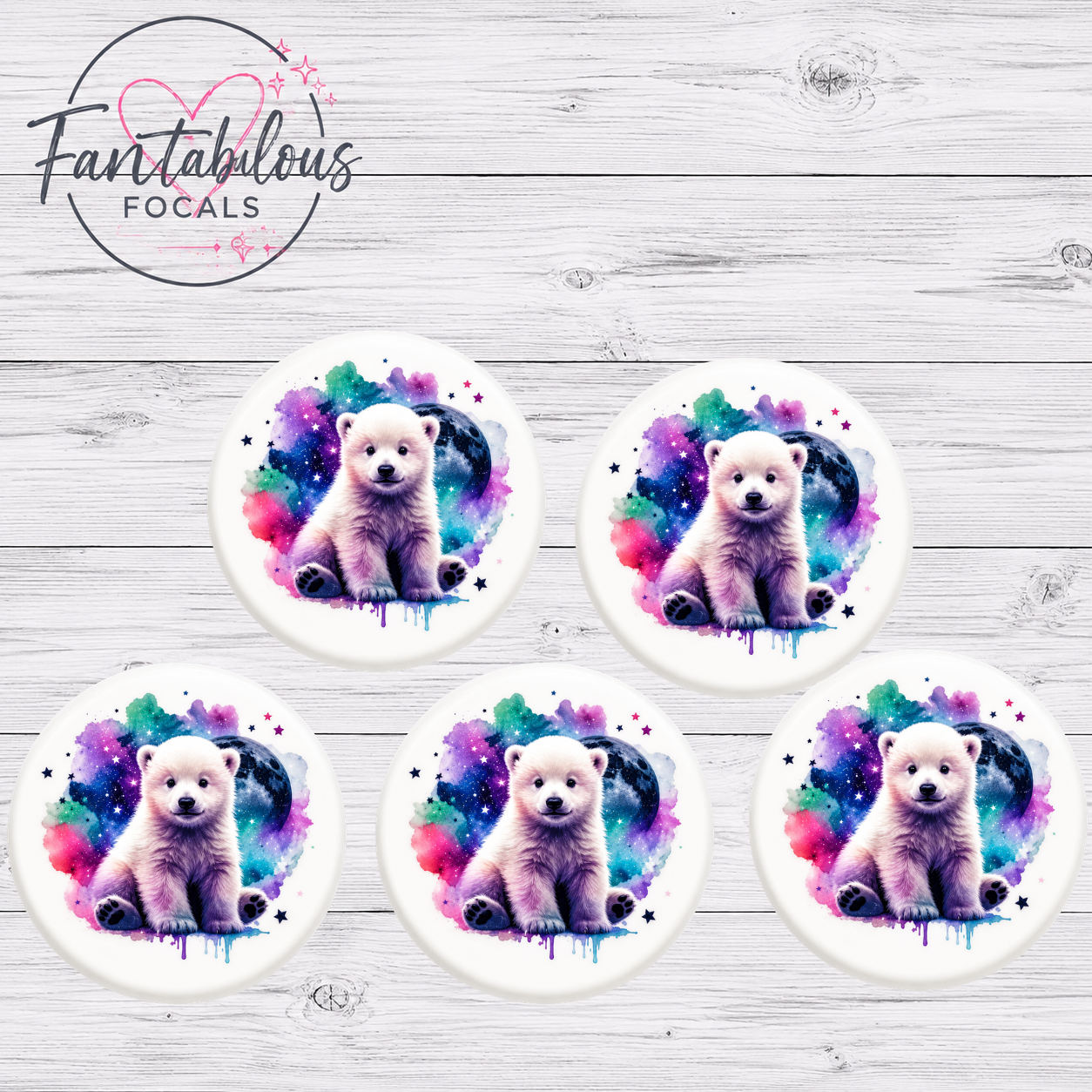 Polar Bear Galaxy Focal Bead