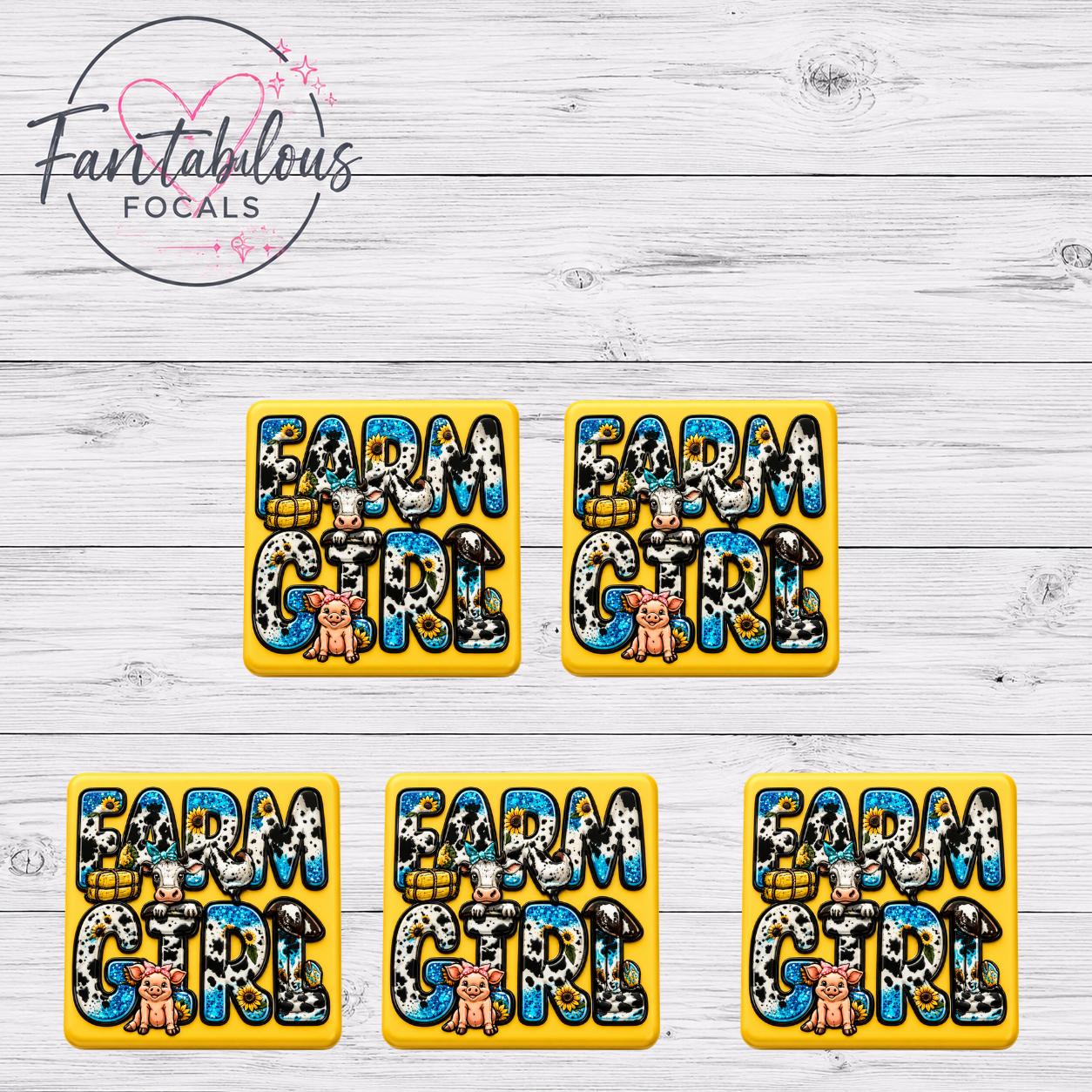 Farm Girl Focal Bead