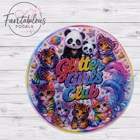 Glitter Girls Club Silicone Focal Bead
