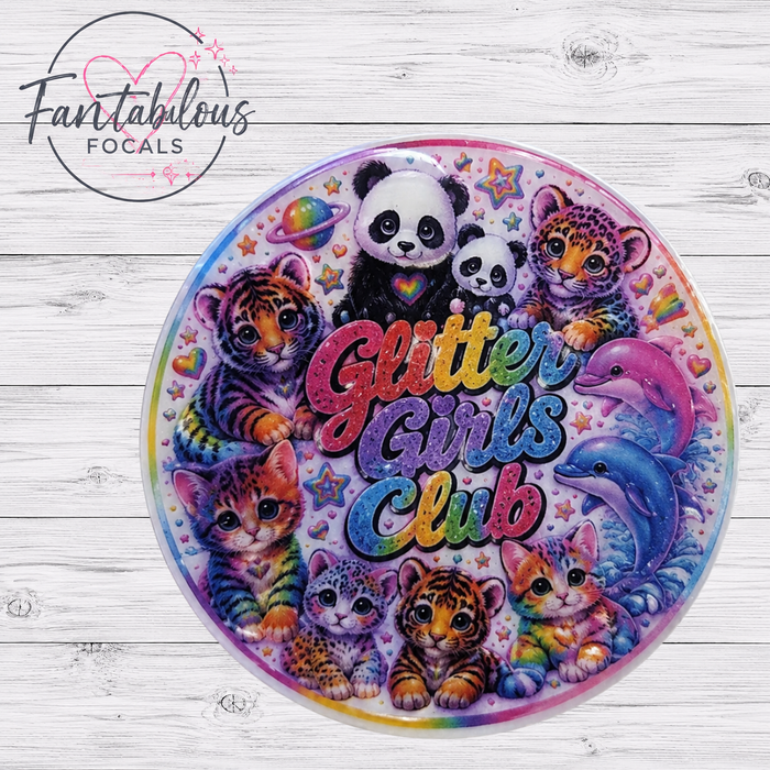 Glitter Girls Club Silicone Focal Bead