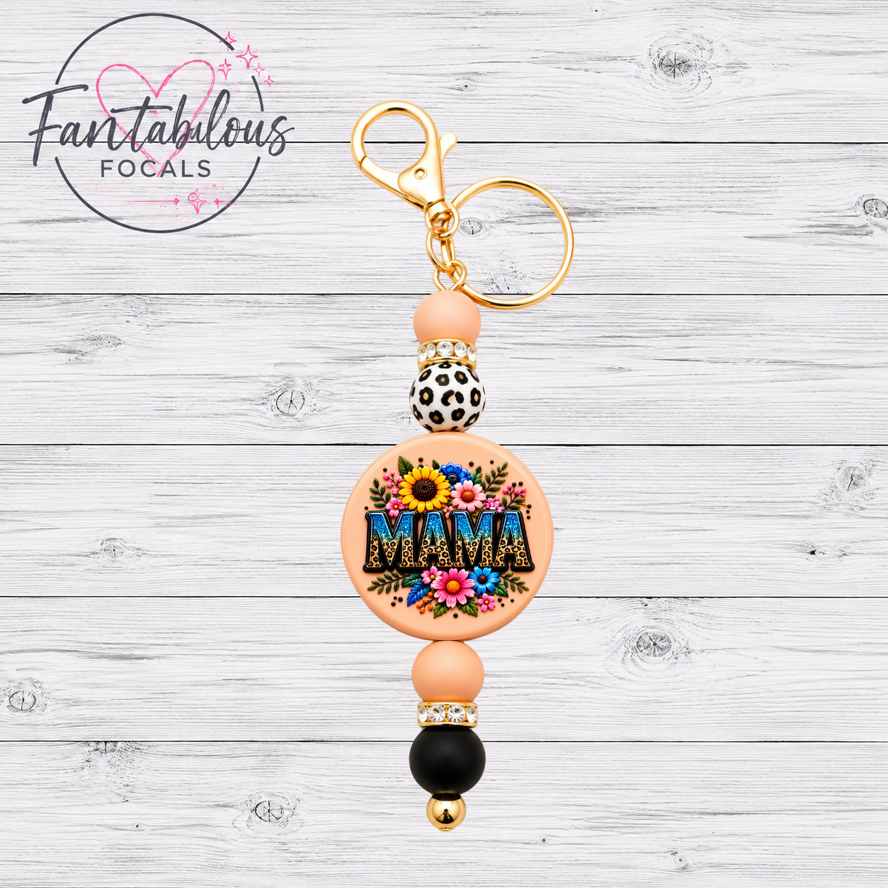Mama Floral Focal Bead