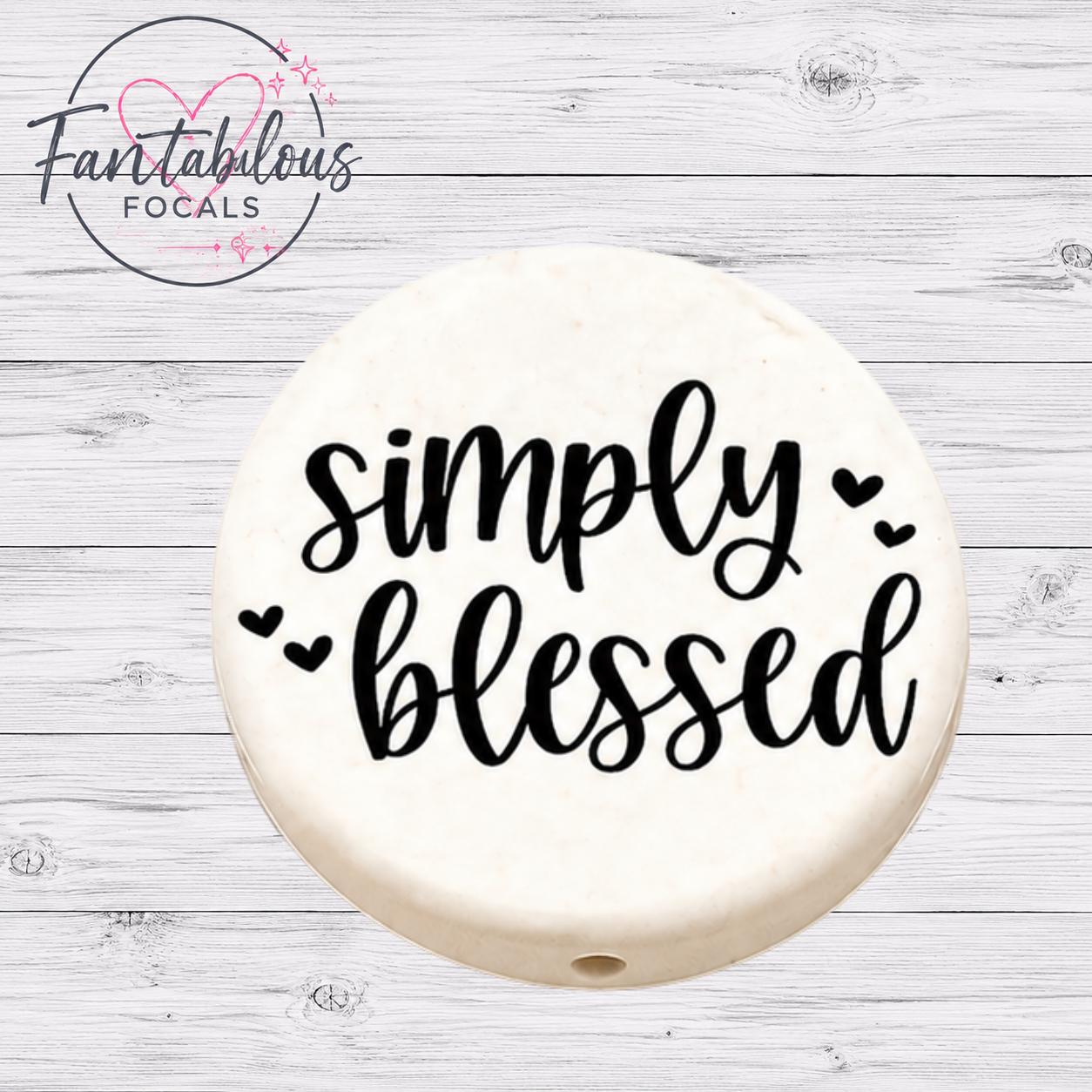 Simply Blessed Focal Bead