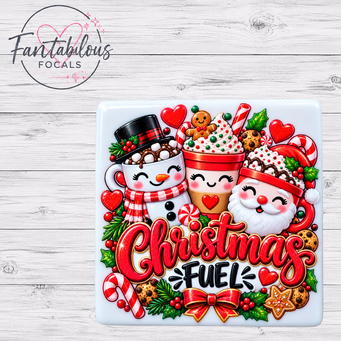 Christmas Fuel Silicone Focal Bead