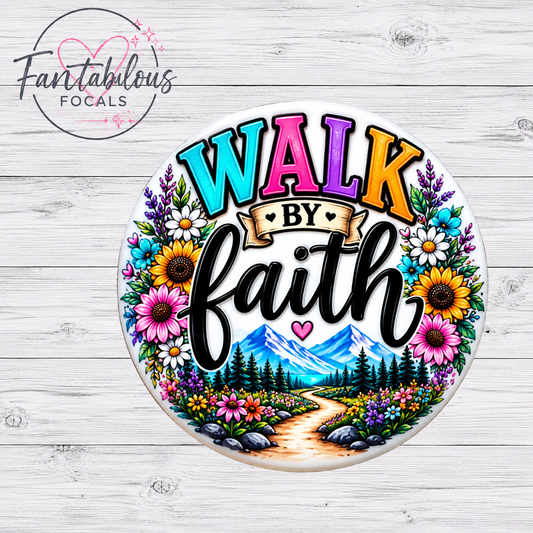 Walk by Faith Silicone Focal Bead