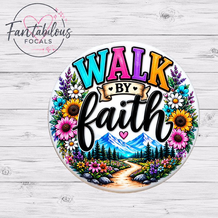 Walk by Faith Silicone Focal Bead