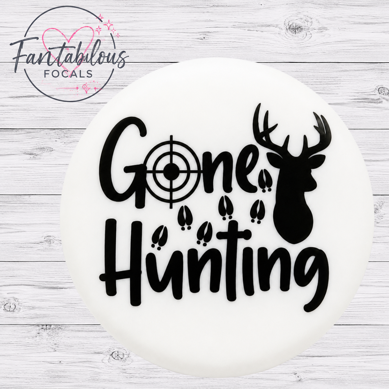 30mm Gone Hunting Custom Exclusive Silicone Focal Bead
