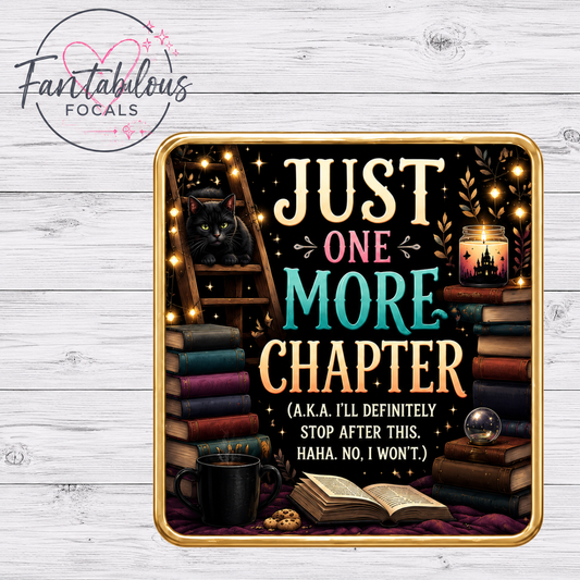 Just One More Chapter Silicone Focal Bead