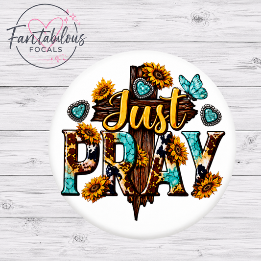 Just Pray Focal Bead