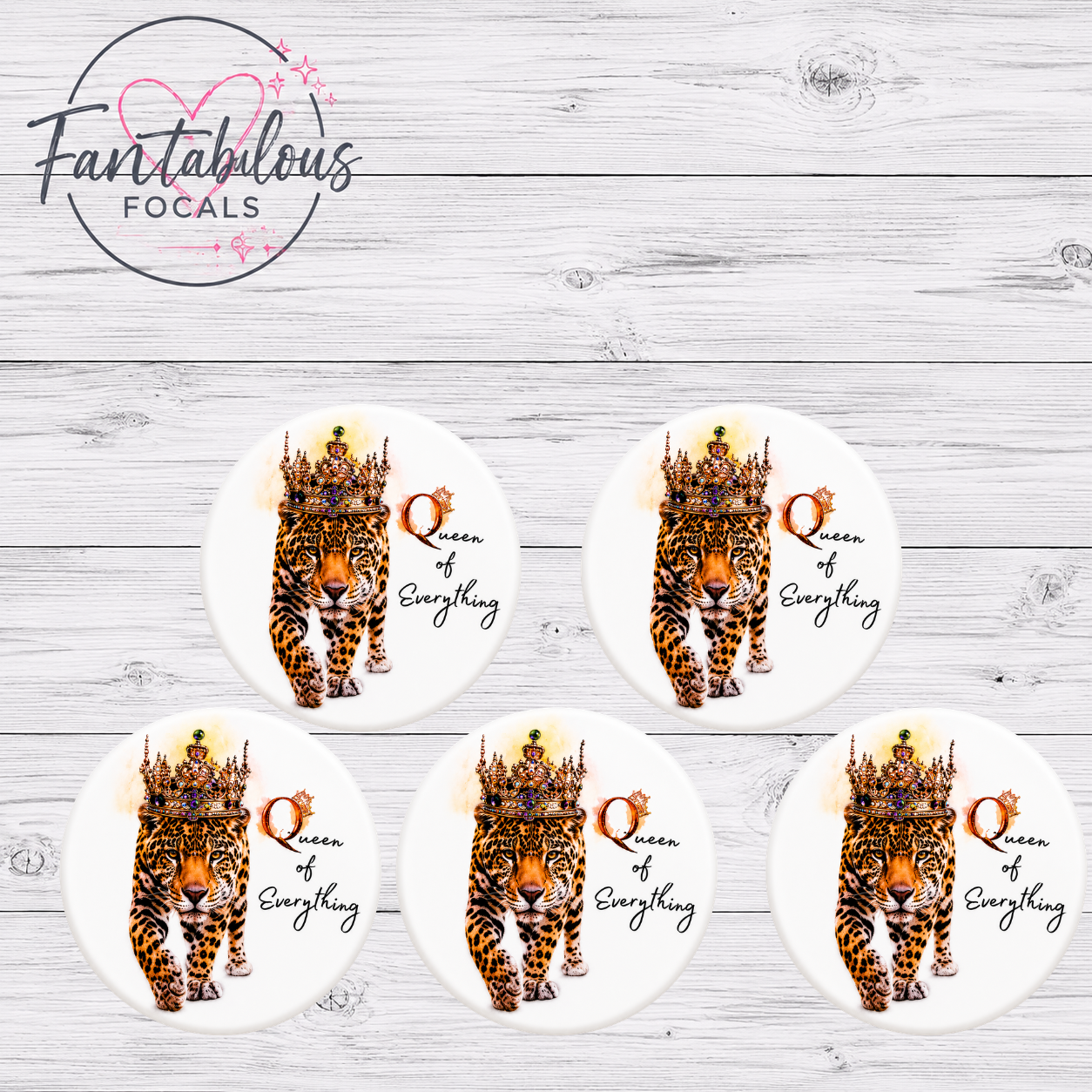 Queen of Everything Leopard Focal Bead