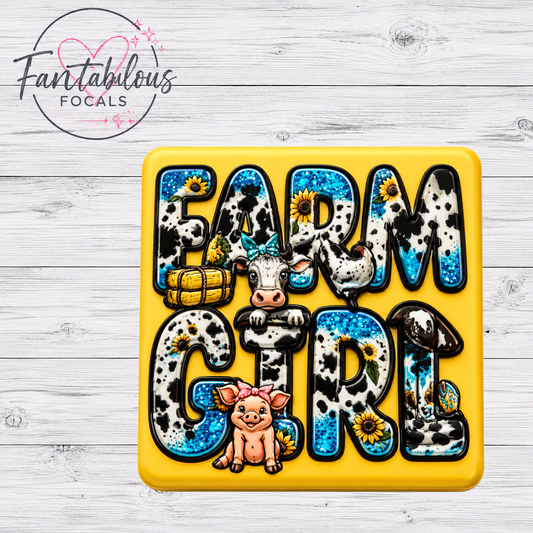 Farm Girl Focal Bead