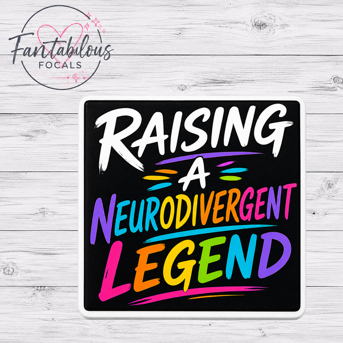 Raising A Neurodivergent Legend Silicone Focal Bead