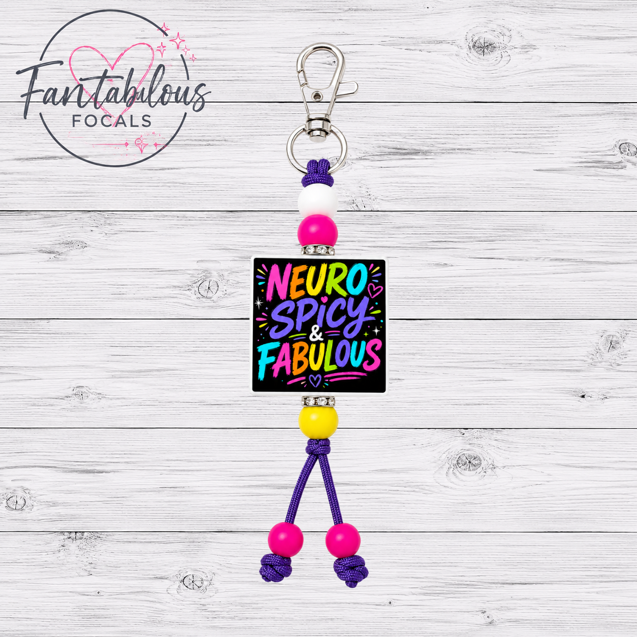 Neuro Spicy & Fabulous Silicone Focal Bead
